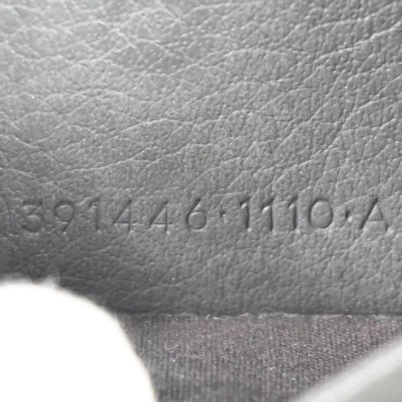 Balenciaga Wallet Trifold Wallet Mini Wallet Gray Leather 67bs134