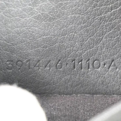 Balenciaga Wallet Trifold Wallet Mini Wallet Gray Leather 67bs134