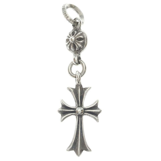 Chrome Hearts Tny CH Crs 1 Ball Tiny CH Cross Charm Pendant Top Silver
