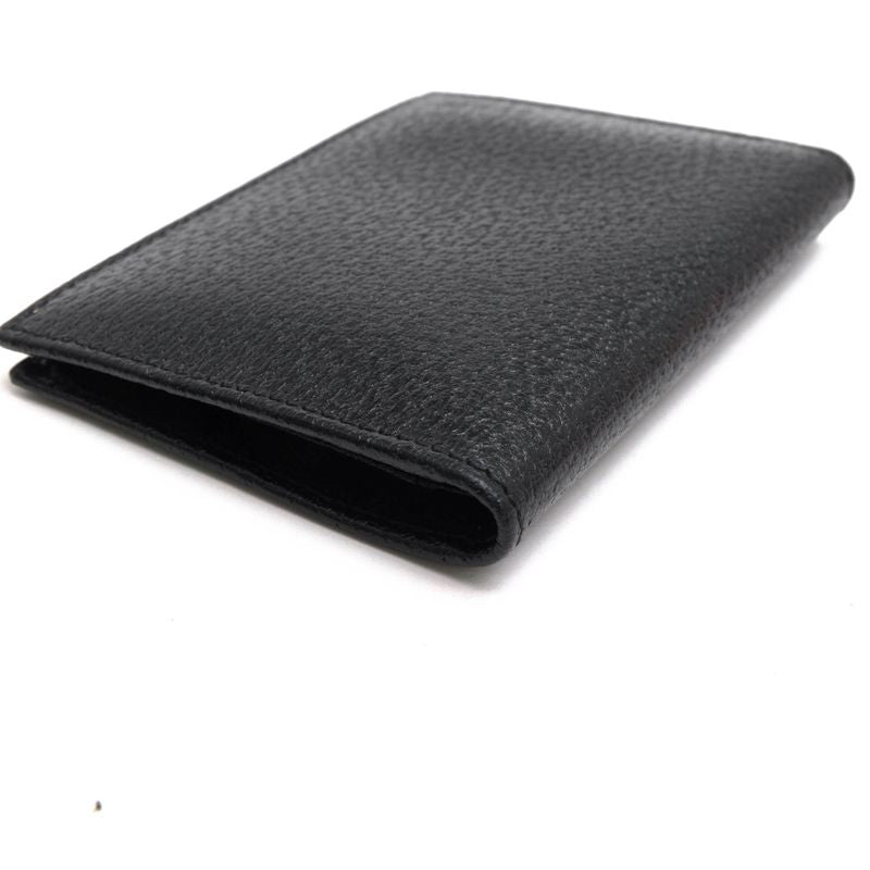 Gucci Card Case Business Card Holder Men's Leather Genuine Black Business Card
