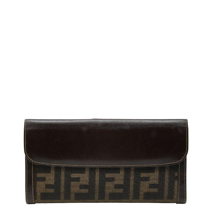 Fendi Zucca 088 Brown Canvas Leather