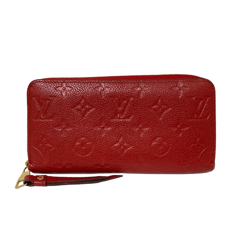 Louis Vuitton Monogram Empreinte Zippy Wallet M63691 Scarlet