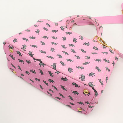 Prada 2WAY Canapa 1bg439 Tote Bag Canvas Scuff Deuce