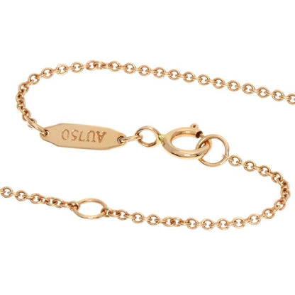 Tiffany & Co Knot Key Diamond Necklace 18K Pink Gold Ladies