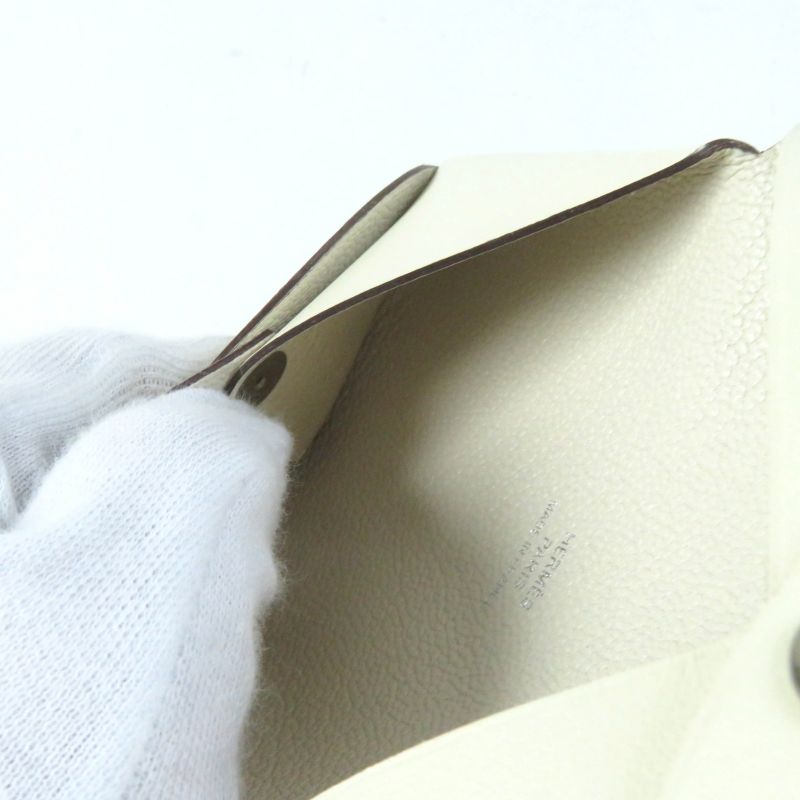 Hermes Calvi Aviatrice Nata Vorsluft Card Case Coin Case Stamped U With Box