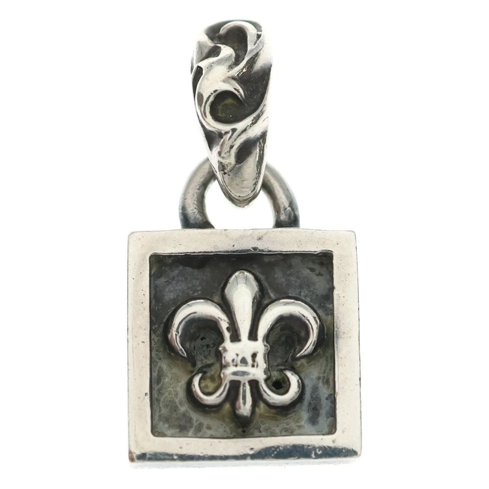 Chrome Hearts Framed BS Fluer Charm Pendant Top Silver