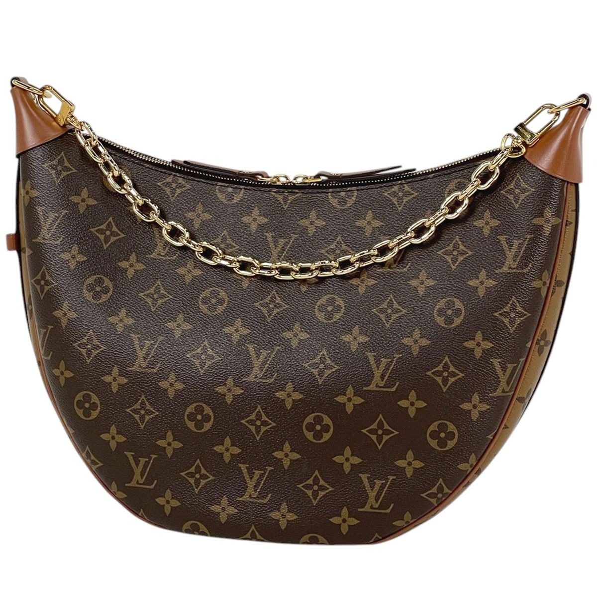 Louis Vuitton Loop Hobo 2-Way Shoulder Bag Monogram Brown