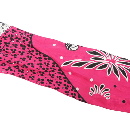 Hermes Twilly Pink Silk Leopard Bandana Scarf — view 6