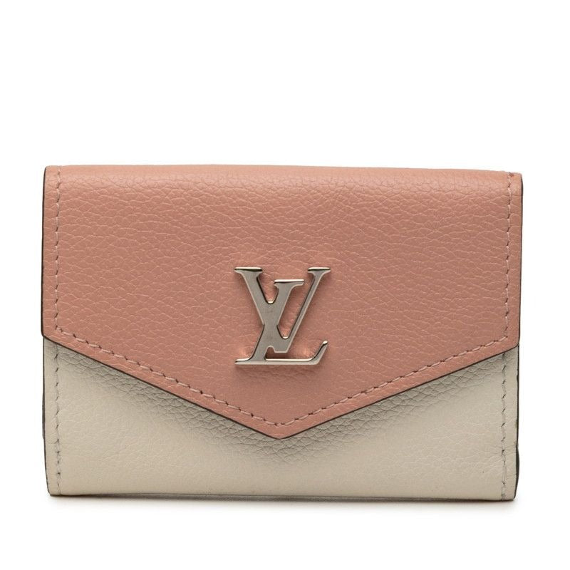 Louis Vuitton Portefeuille Lock Mini Pink Leather