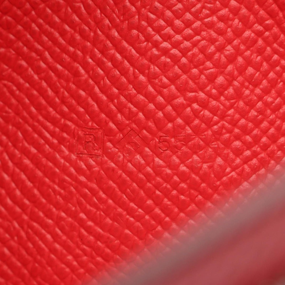 Hermes Bifold Wallet Bearn Souffle Rouge Casac Leather Kazak Red — view 5