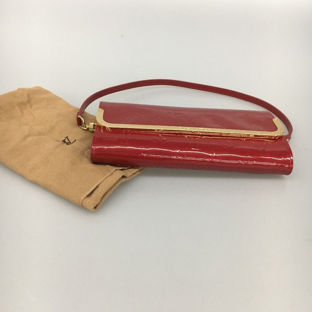 Louis Vuitton Wallet Clutch Wallet Red Red Vernis Ross More MM