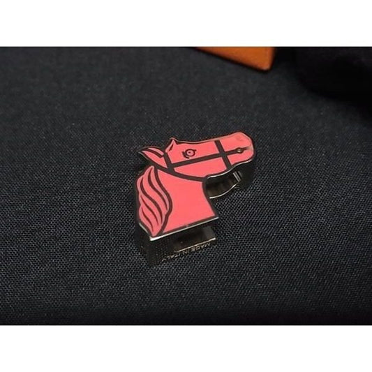 Hermes Quadrige Scarf Ring Closure Pink Gold