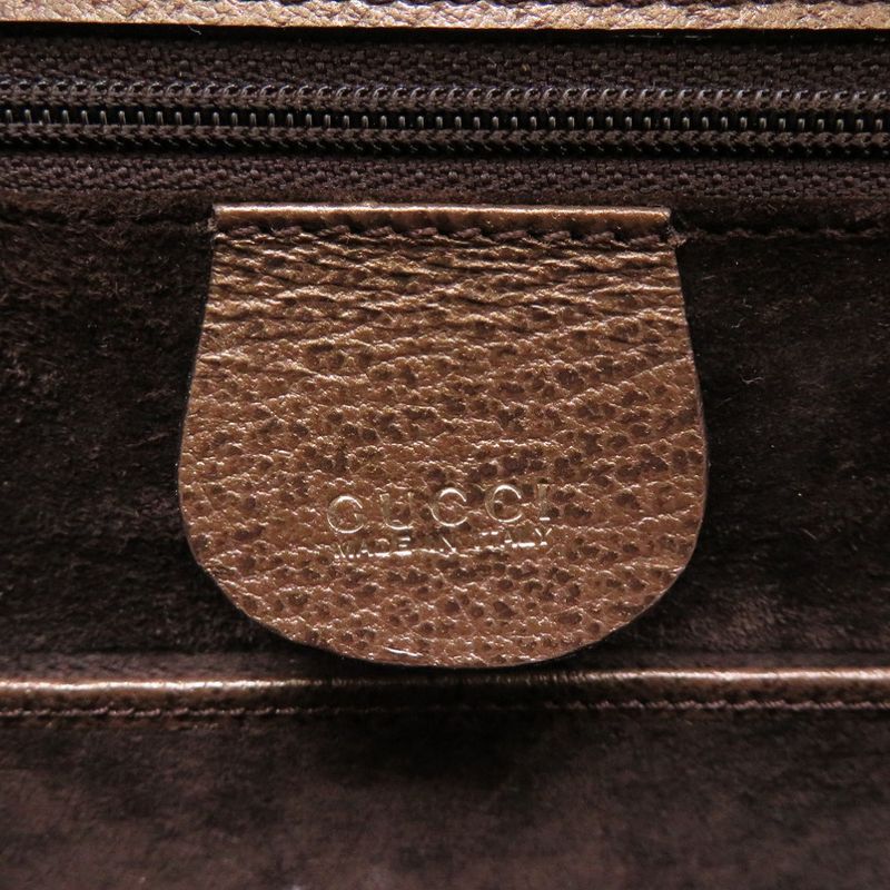 Gucci Bamboo Leather Bronze 000 926 Handbag 0061