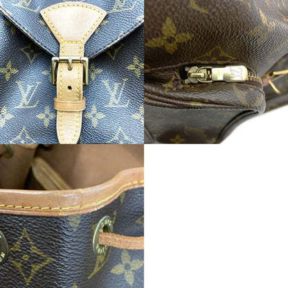 Louis Vuitton M51136 Montsourismm Backpack Daypack Brown Monogram Canvas Women