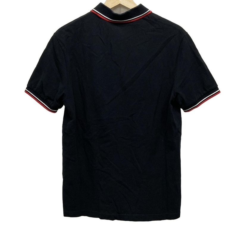 Prada Short Sleeve Polo Shirt Size L Men's - Black X Red X White