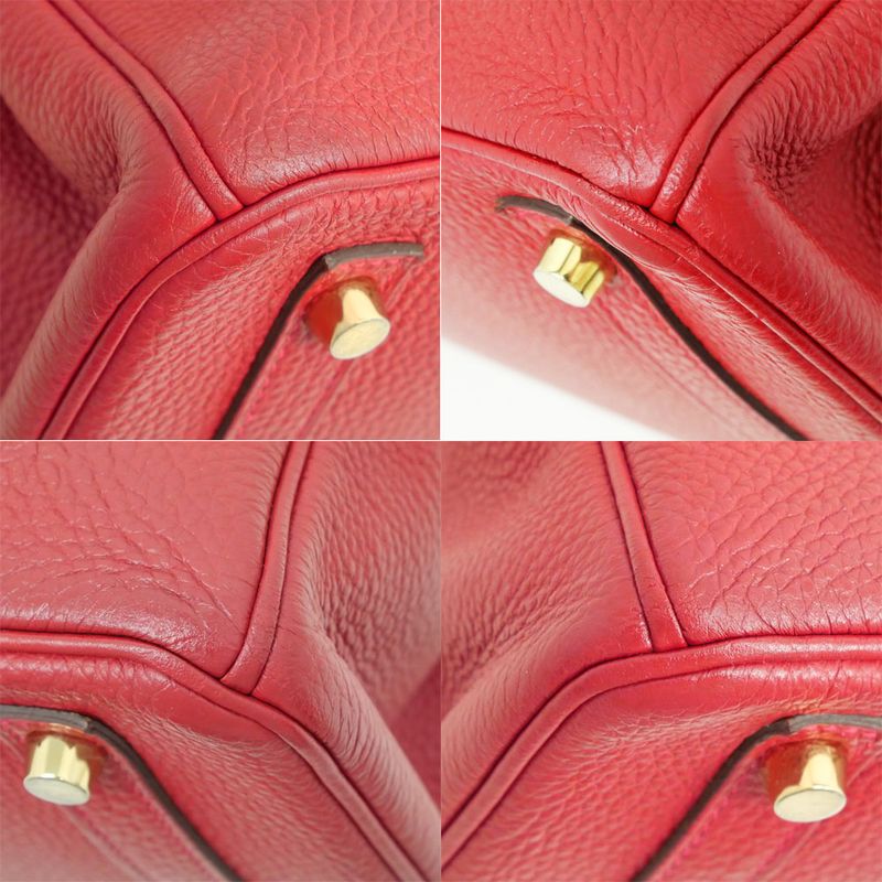 Hermes Birkin 30 Tote Bag Red Togo A Stamp Manufactured In 2017 Gold