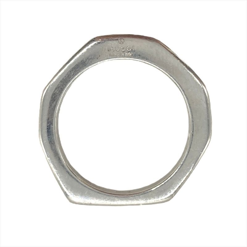 Gucci Octagon Ring Approx 125 Size Sv925 48g Silver Unisex