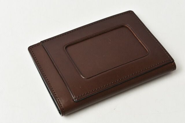 Saint Laurent Card Case Pass Case YSL Saint Laurent Leather Vintage Dark Brown