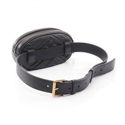 Gucci Waist Bag GG Marmont Black Leather — view 2