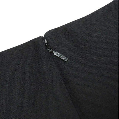 Gucci Dress Size 36 Silk Blend Wool Short Sleeves Tight Midi — view 7