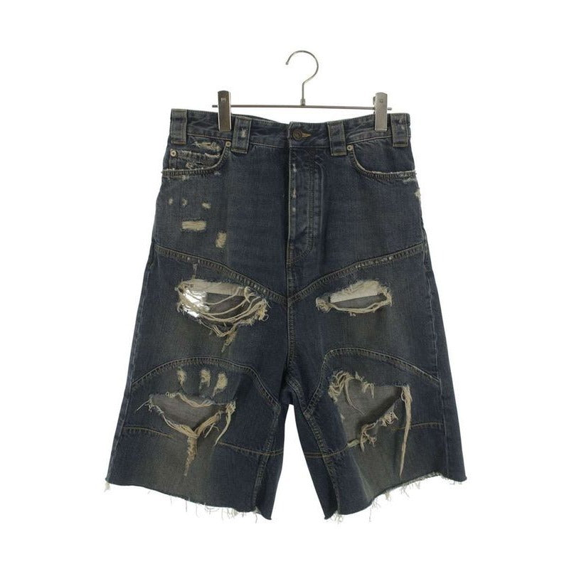Balenciaga Distressed Baggy Shorts XS Pants