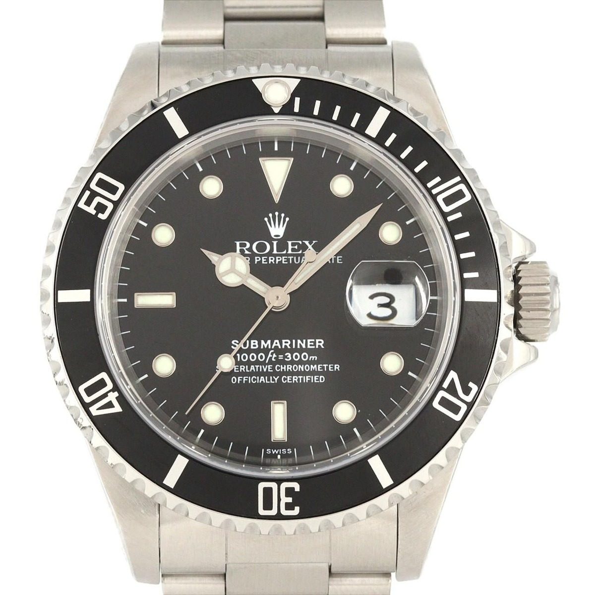 Rolex Submariner Date SS Automatic Winding a Number Watch