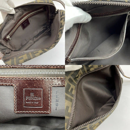 Fendi Shoulder Bag Zucca Scratch Yes 16161 001 Brown