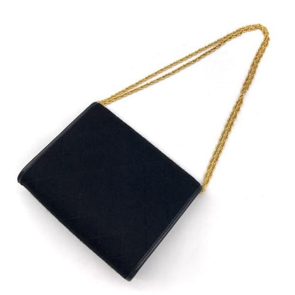 Chanel CC Logo Cotton Jersey Mini Quilted Push Lock Chain Shoulder Bag