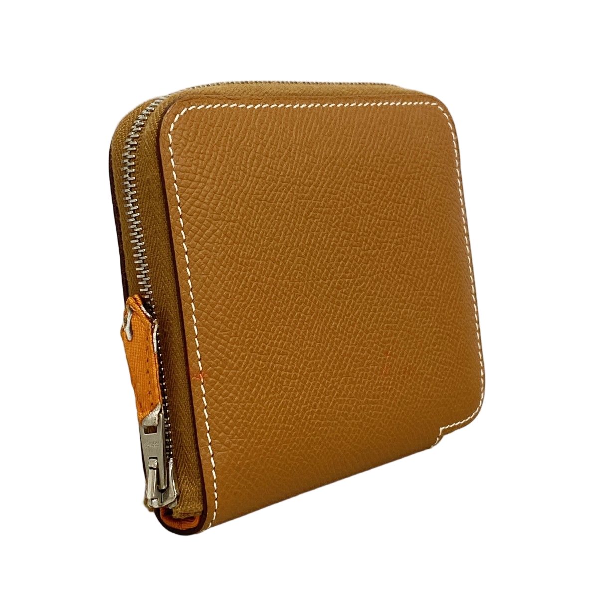Hermes Coin Case Azap Silk Compact Veau Gold Silver — view 2