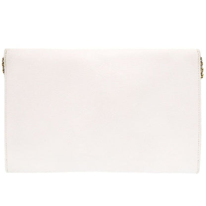Hermes Vaugo River White Gold Hardware 00K Engraved Vintage Shoulder Bag White