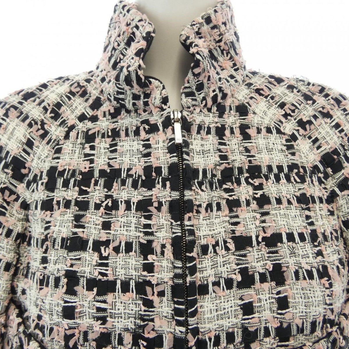 Chanel Jacket Black 34 White Pink — view 6