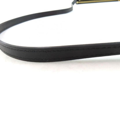 Celine 19203 Trio Small Smooth Lamb Skin Shoulder Bag Black Gold Hardware