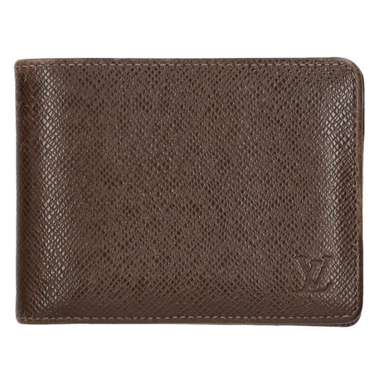 Louis Vuitton M30958 Portefeuille Taiga Leather Bifold Wallet Men's