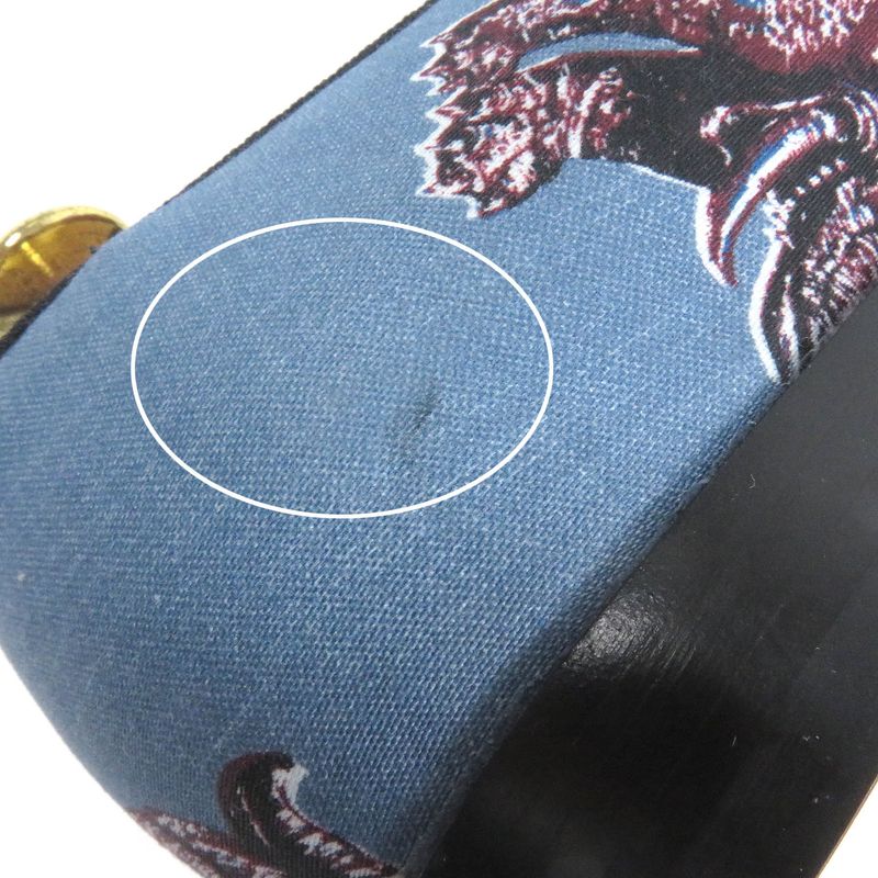 Louis Vuitton Chapman Bros Elephant Leather Used Tassel Loafers Blue 7 Made In