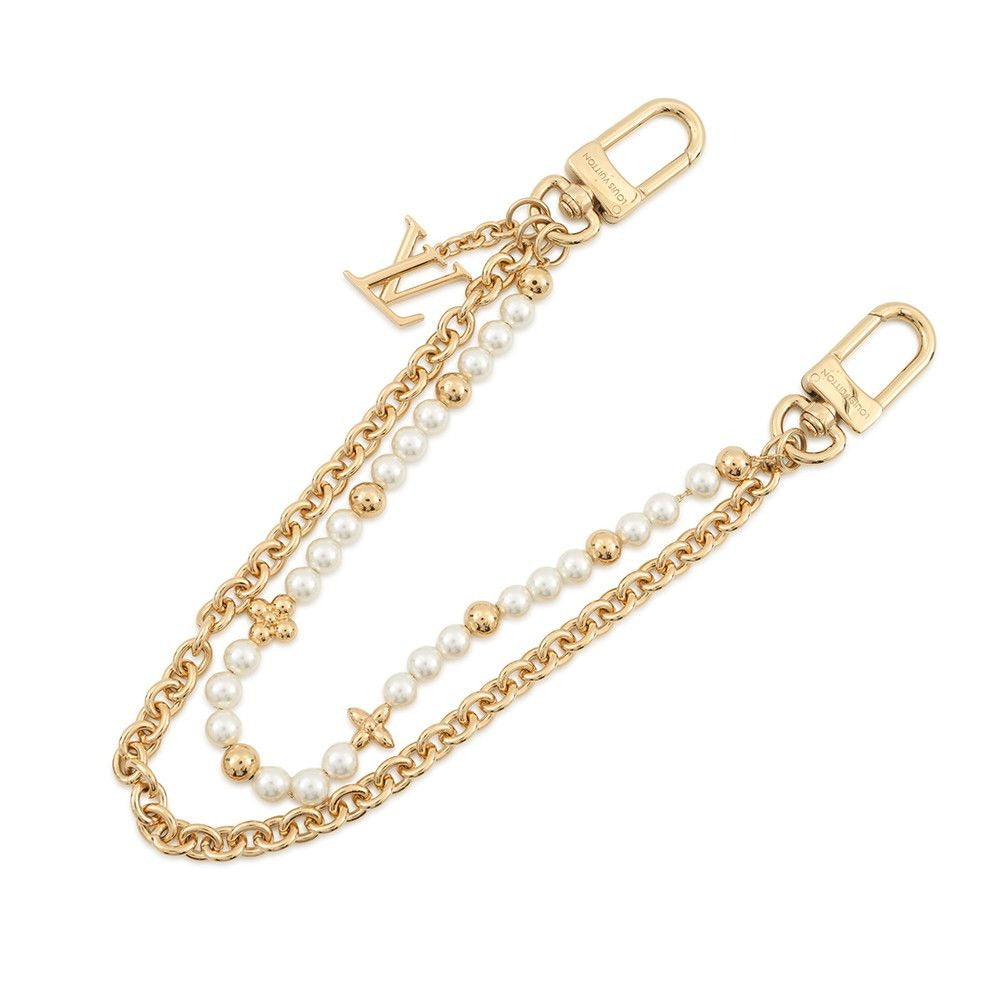 Louis Vuitton Bag Charm Pearl River Metal Faux