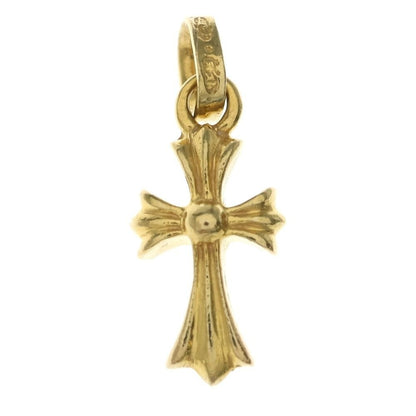 Chrome Hearts 22k Crs Bbyfat Baby Fat Cross Pendant Top Gold