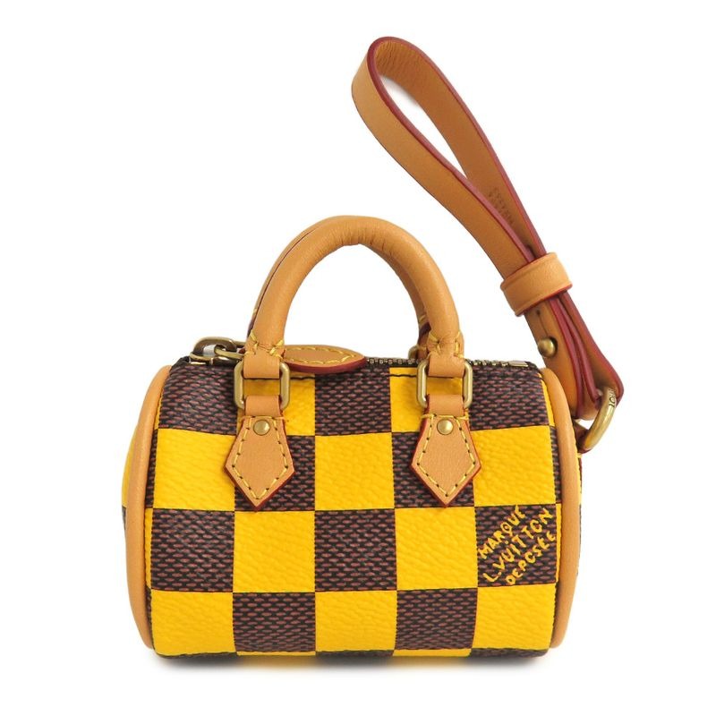 Louis Vuitton Pouch Damier Pop Mini Speedy Yellow Gdhardware