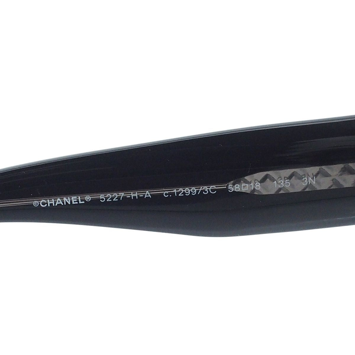 Chanel Sunglasses Black Acetate CC Logo Eyewear — view 6