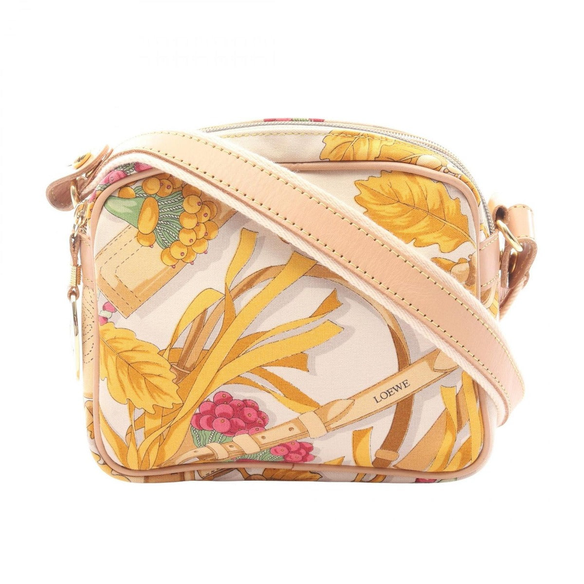 Loewe Shoulder Bag Multi Canvas Leather B