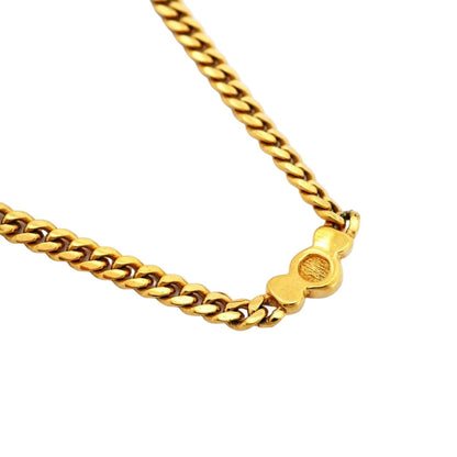 Dior Necklace Gold Plated Rhinestone — view 2