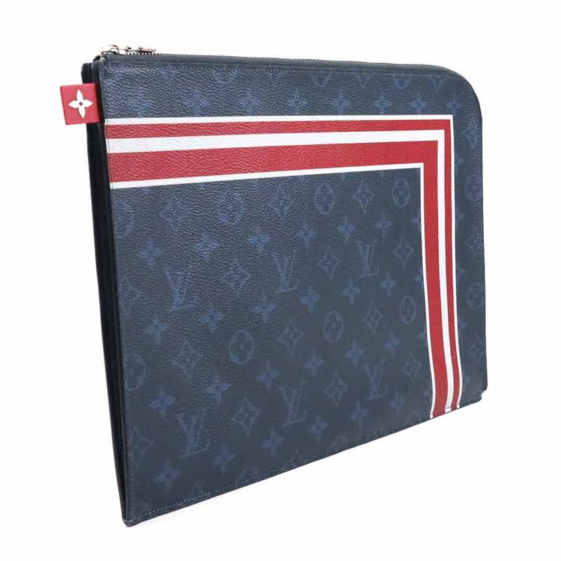 Louis Vuitton Clutch Bag Monogram Cobalt Pochette Jules GM M61679