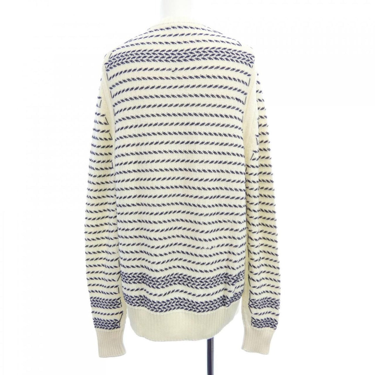 Dior Knit Sweater White Navy — view 2
