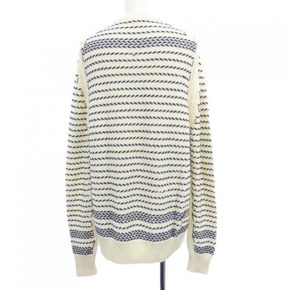 Dior Knit Sweater White Navy — view 2
