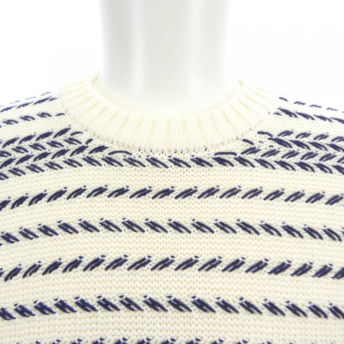 Dior Knit Sweater White Navy — view 5