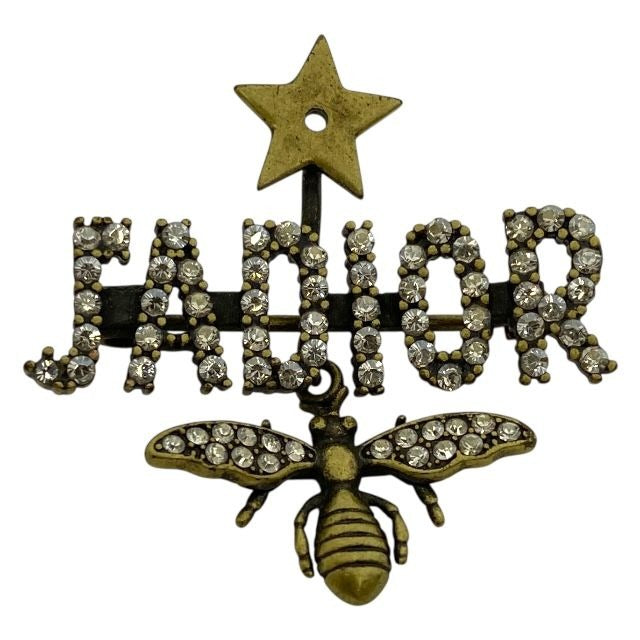 Dior Ja Brooch Pin Bee Logo Accessories Rhinestone