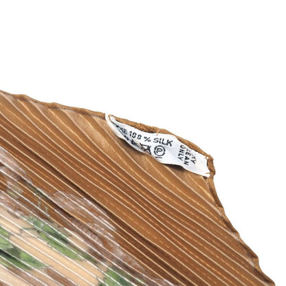 Hermes AU Coeur DES BOIS In The Woods Scarf Carreplicée All Silk Pleated Shawl