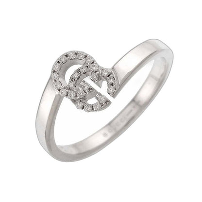 Gucci GG Running Ring Diamond 18k WG White Gold