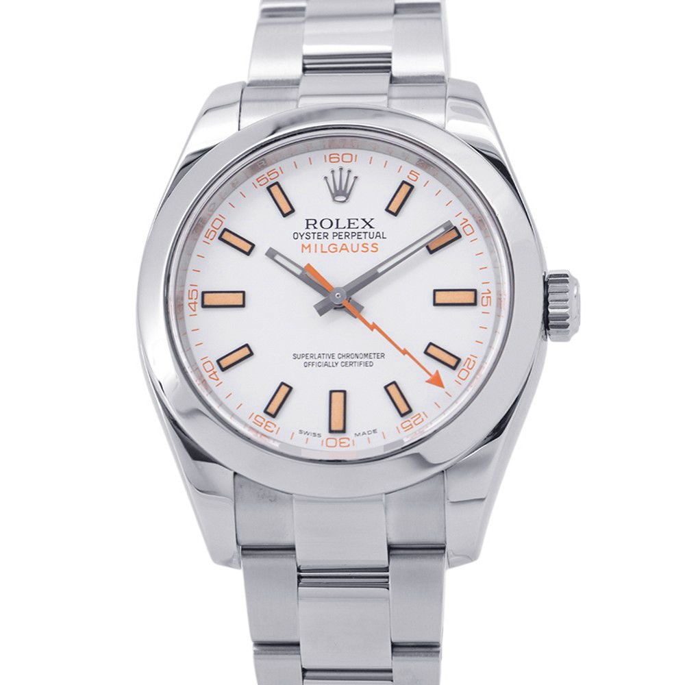 Rolex Milgauss Roulette Watch White Dial