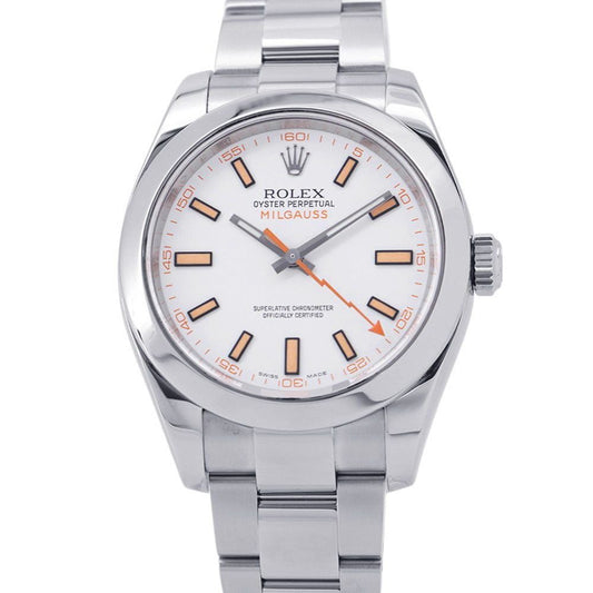 Rolex Milgauss Roulette Watch White Dial