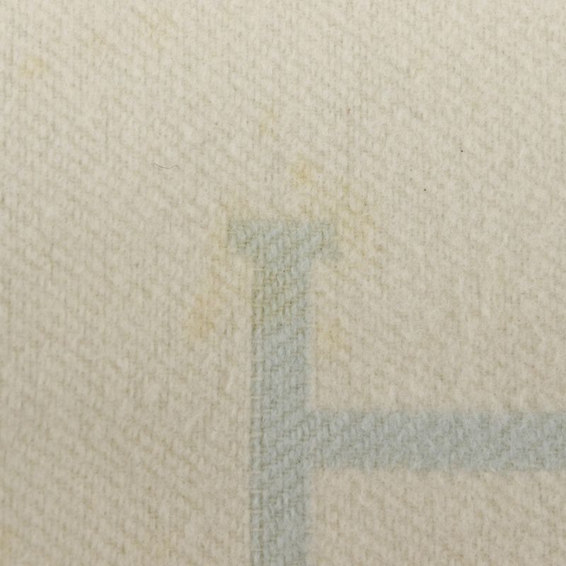 Hermes Baby Blade Avalon Blanket Swaddling Cashmere And Wool White/light Blue _